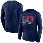 Washington Wizards Front Court Press Snow Wash Long Sleeve T-Shirt - Heather Navy shop