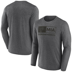 Miami Heat Three-Point Play T-Shirt - Heather Charcoal outlet