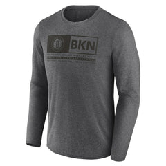 Brooklyn Nets Three-Point Play T-Shirt - Heather Charcoal on sale
