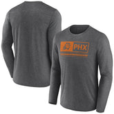 Phoenix Suns Three-Point Play T-Shirt - Heather Charcoal for sale