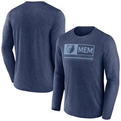 Memphis Grizzlies Three-Point Play T-Shirt - Heather Navy outlet