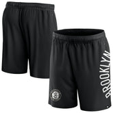 Brooklyn Nets Post Up Mesh Shorts - Black sale