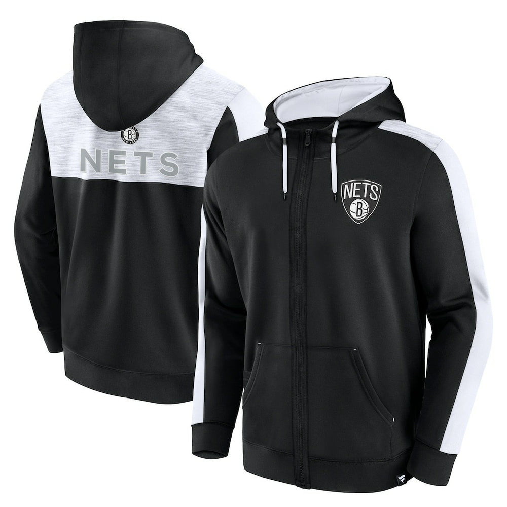 Brooklyn Nets Rainbow Shot Full-Zip Hoodie - Black online