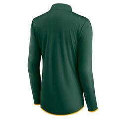 Athletics Women's Corner Quarter-Zip Top Green