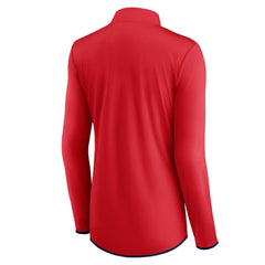Washington Nationals Women's Corner Quarter-Zip Top Red