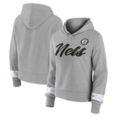 Brooklyn Nets Women's Halftime Pullover Hoodie - Heather Gray sale