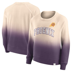 Phoenix Suns Women's Lounge Arch Raglan Pullover Sweatshirt - Tan/Purple shop