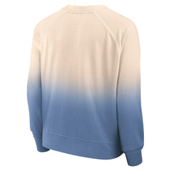 Philadelphia 76ers Women's Lounge Arch Raglan Pullover Sweatshirt - Tan/Royal for sale