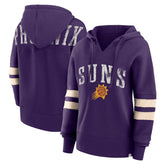 Phoenix Suns Women's Bold Move Dolman V-Neck High Hip Hoodie - Purple discount