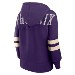 Phoenix Suns Women's Bold Move Dolman V-Neck High Hip Hoodie - Purple discount