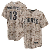 Manny Machado San Diego Padres USMC Alternate Replica Player Jersey Camo
