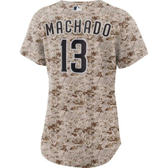 Manny Machado San Diego Padres Women's USMC Alternate Replica Player Jersey Camo