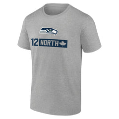 Seattle Seahawks 12 North T-Shirt - Heather Gray discount