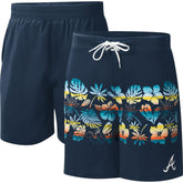 Atlanta Braves G-III Sports by Carl Banks Breeze Volley Swim Shorts Navy