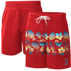 Boston Red Sox G-III Sports by Carl Banks Breeze Volley Swim Shorts Red