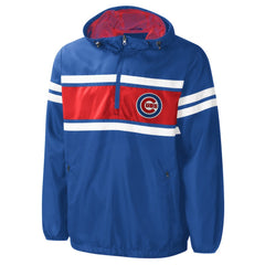 Chicago Cubs G-III Sports by Carl Banks Game Score Quarter-Zip Windbreaker Royal