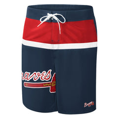 Atlanta Braves G-III Sports by Carl Banks Sea Wind Swim Shorts Navy