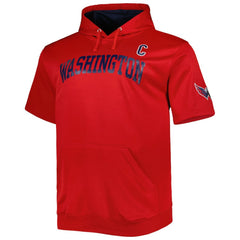 Alexander Ovechkin Washington Capitals Fanatics Big & Tall Captain Patch Name & Number Pullover Hoodie - Red Hoodies