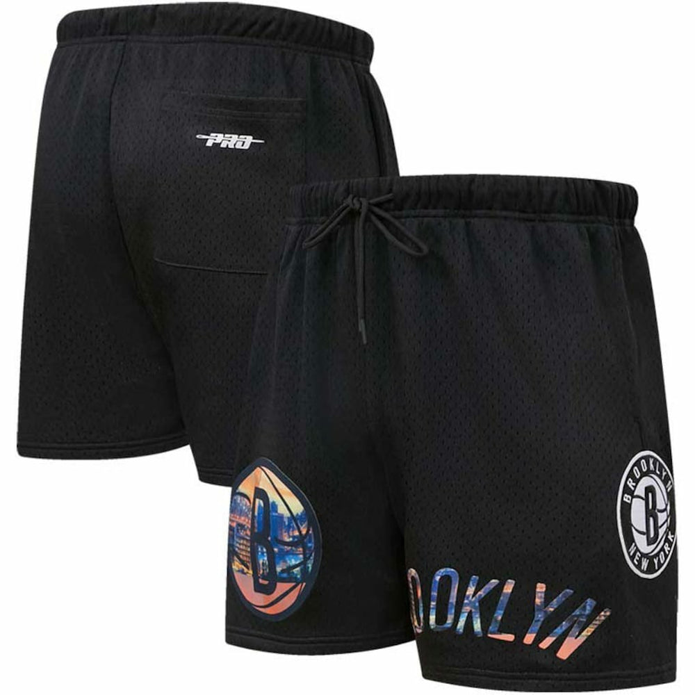Brooklyn Nets Pro Standard City Scape Mesh Shorts - Black sale