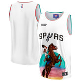 San Antonio Spurs NBA & KidSuper Studios Unisex Hometown Jersey - White cheap