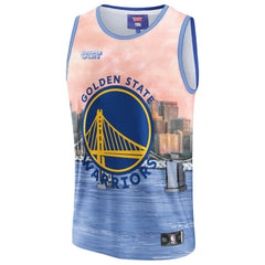 Golden State Warriors NBA & KidSuper Studios Unisex Hometown Jersey sale - Blue cheap