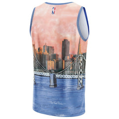 Golden State Warriors NBA & KidSuper Studios Unisex Hometown Jersey sale - Blue cheap