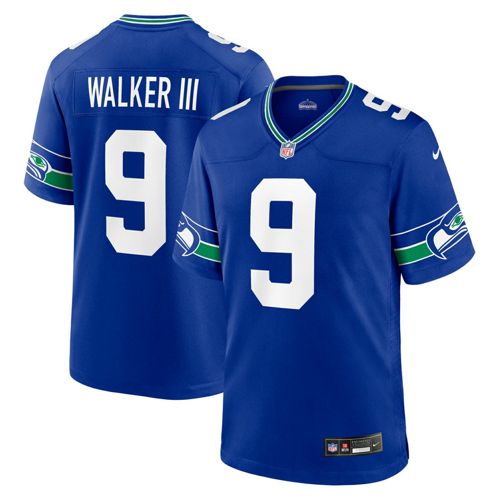 Kenneth Walker III Seattle Seahawks Throwback Player Game Jersey - Royal on sale