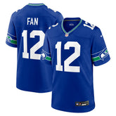 12s Seattle Seahawks Throwback Player Game Jersey - Royal online