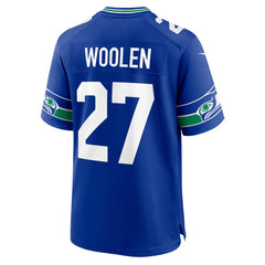 Tariq Woolen Seattle Seahawks Throwback Player Game Jersey - Royal for sale