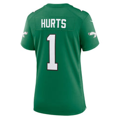 Jalen Hurts Philadelphia Eagles Women's Game Player Jersey - Kelly Green cheap