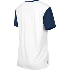 Tennessee Titans New Era Women's Third Down Colorblock T-Shirt - White/Navy for sale