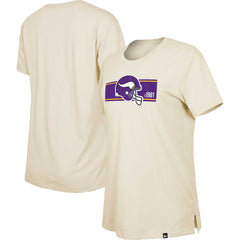 Minnesota Vikings New Era Women's Third Down Historic T-Shirt - Tan sale