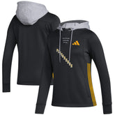 Pittsburgh Penguins adidas Women's Refresh Skate Lace AEROREADY Pullover Hoodie - Black Hoodies