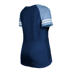 Tennessee Titans New Era Women's Raglan Lace-Up T-Shirt - Navy sale