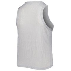 San Diego Padres Soft as a Grape Women's Plus Size High Neck Tri-Blend Tank Top Gray