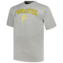 Pittsburgh Pirates Profile Big & Tall T-Shirt Combo Pack Black/Heather Gray