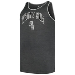 Chicago White Sox Profile Big & Tall Arch Over Logo Tank Top Heather Charcoal