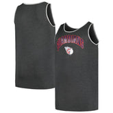 Cleveland Guardians Profile Big & Tall Arch Over Logo Tank Top Heather Charcoal