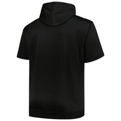 Chicago White Sox Profile Big & Tall Contrast Short Sleeve Pullover Hoodie Black