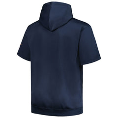 Houston Astros Profile Big & Tall Contrast Short Sleeve Pullover Hoodie Navy