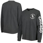 Chicago White Sox Soft as a Grape Women's Team Pigment Dye Long Sleeve T-Shirt Black