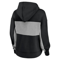 Pittsburgh Pirates Women's Filled Stat Sheet Pullover Hoodie Black
