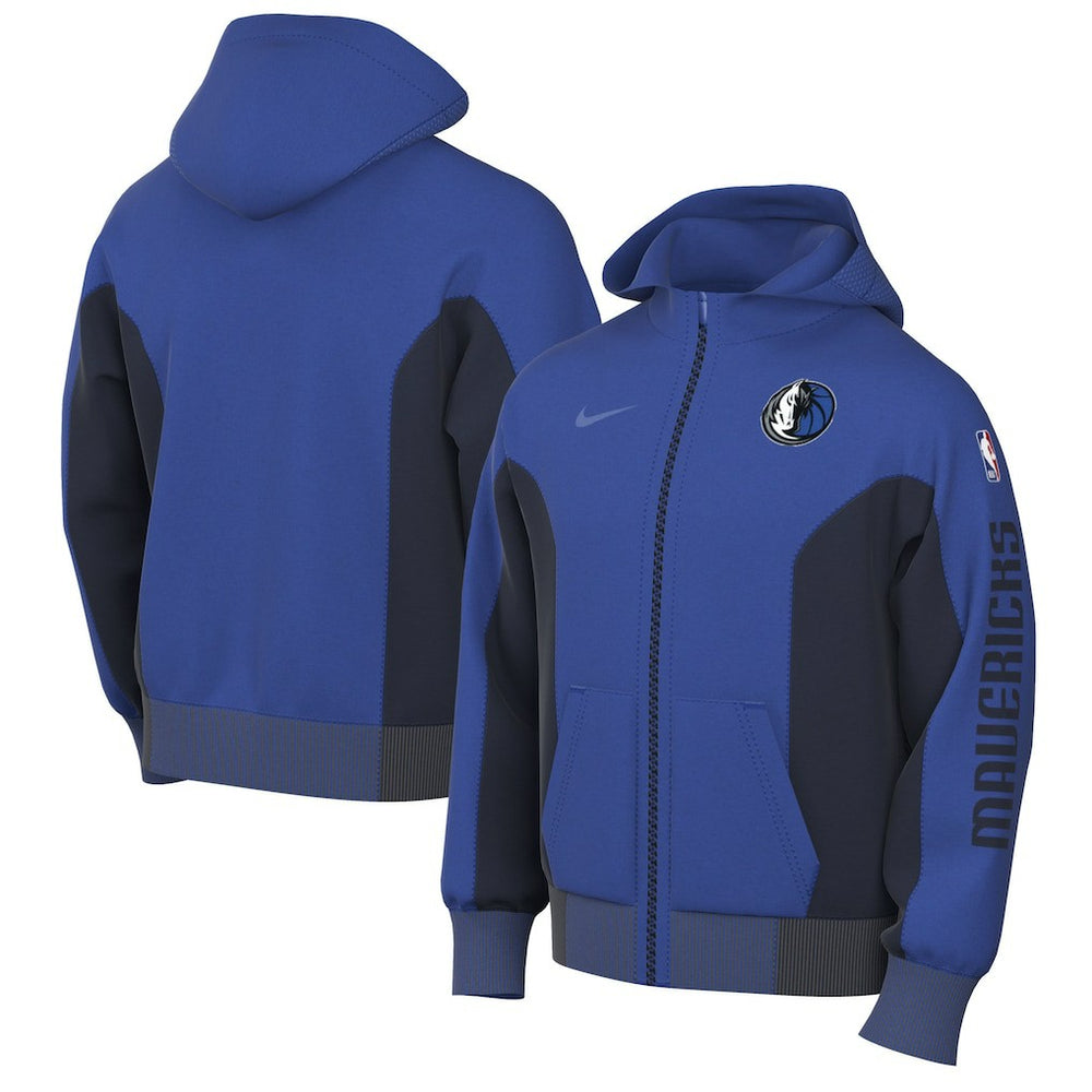 Dallas Mavericks 2023/24 Authentic Showtime Full-Zip Hoodie sale - Blue on sale