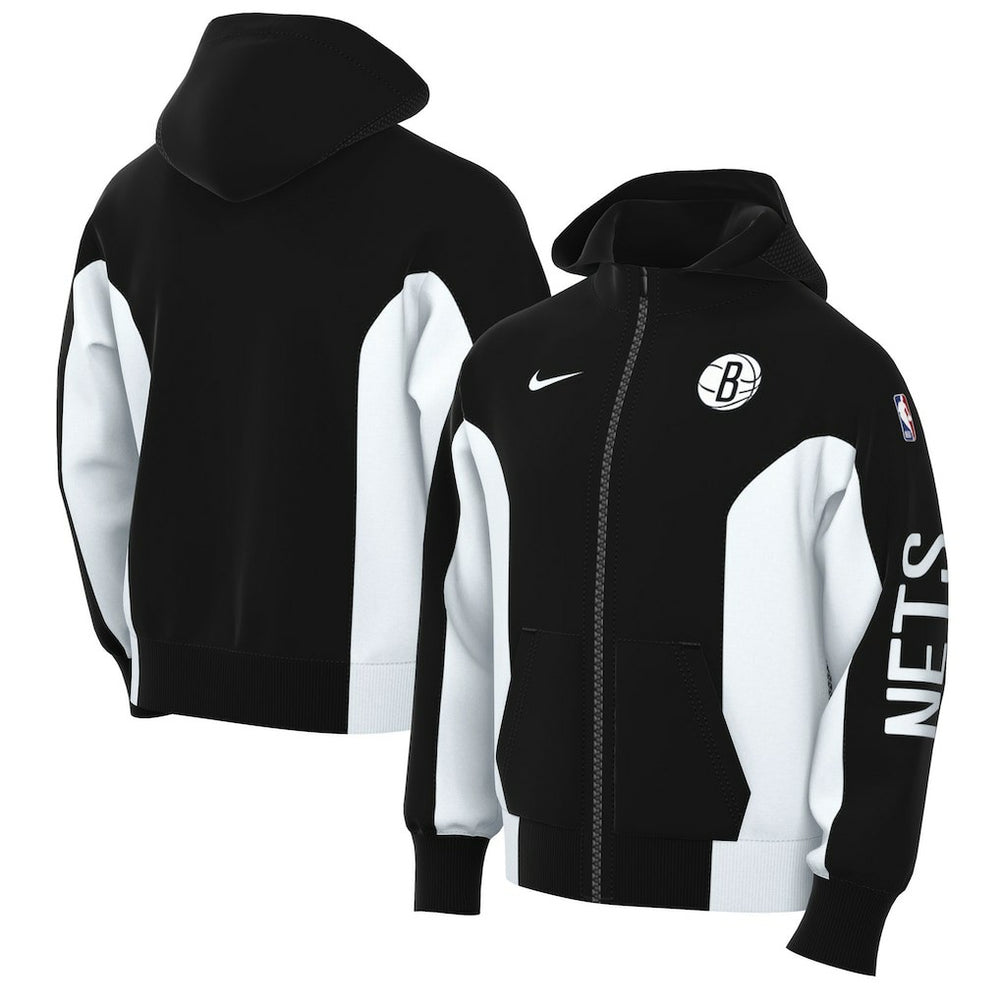 Brooklyn Nets 2023/24 Authentic Showtime Full-Zip Hoodie - Black online