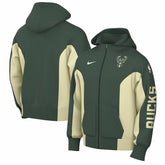 Milwaukee Bucks 2023/24 Authentic Showtime Full-Zip Hoodie - Hunter Green discount