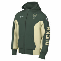 Milwaukee Bucks 2023/24 Authentic Showtime Full-Zip Hoodie - Hunter Green discount