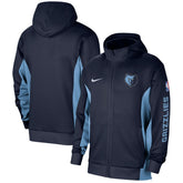 Memphis Grizzlies 2023/24 Authentic Showtime Full-Zip Hoodie - Navy sale