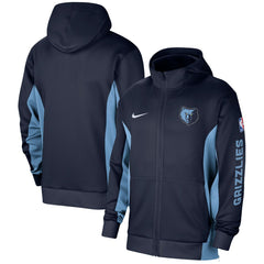 Memphis Grizzlies 2023/24 Authentic Showtime Full-Zip Hoodie - Navy sale