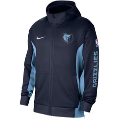 Memphis Grizzlies 2023/24 Authentic Showtime Full-Zip Hoodie - Navy sale