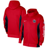 Washington Wizards 2023/24 Authentic Showtime Full-Zip Hoodie - Red for sale